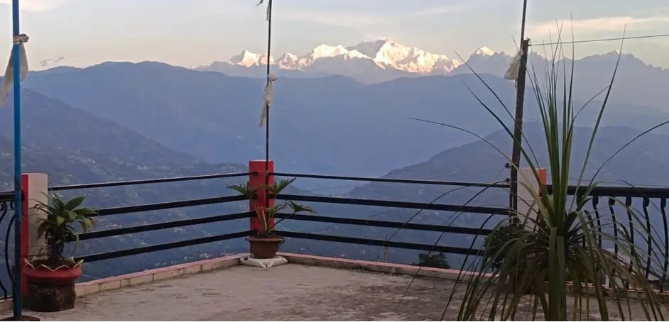 Rooftop View Of Majestic Kanchenjunga